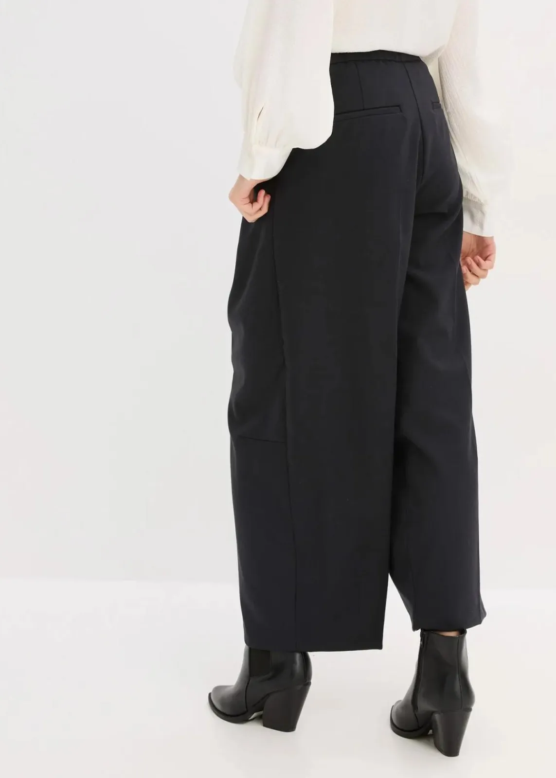 bonprix Bekleidung·Kleider|Hosen^Barrel-Hose aus Viskose-Mix schwarz
