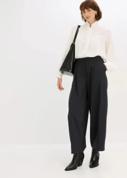 bonprix Bekleidung·Kleider|Hosen^Barrel-Hose aus Viskose-Mix schwarz