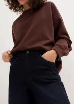 bonprix Bekleidung·Shirts & Tops|Jeans^Barrel-Jeans High Waist, Bequembund dunkelblau denim