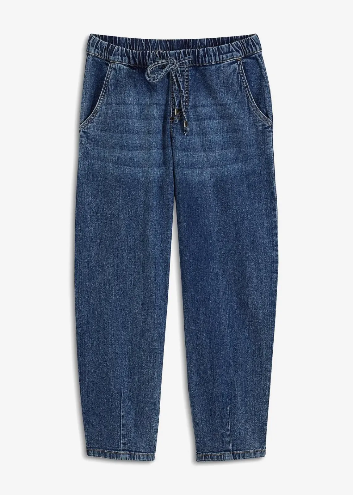 bonprix Jeans|Bekleidung·Shirts & Tops^Barrel-Jeans, Mid Waist, Bequembund blau denim