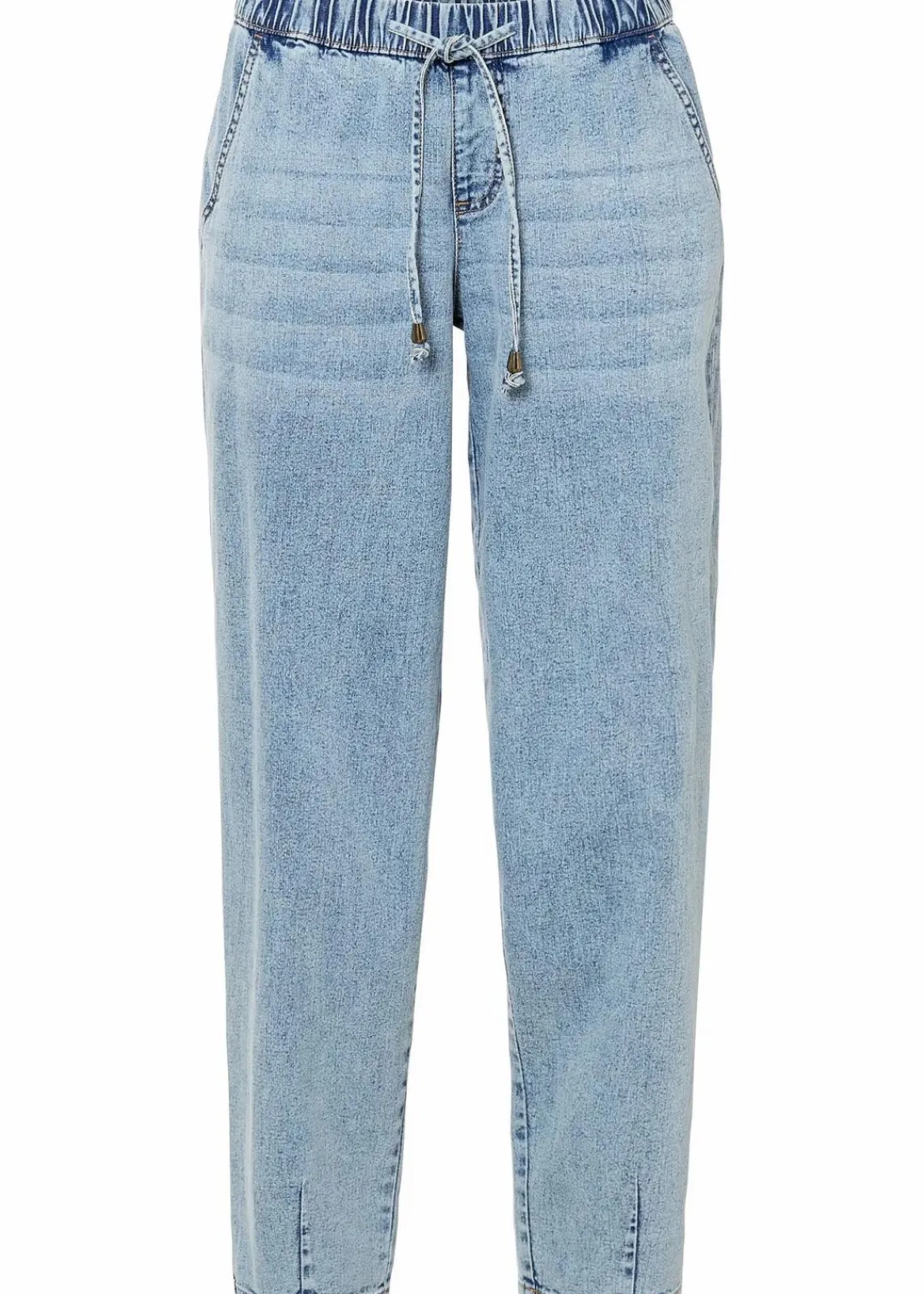 bonprix Bekleidung·Shirts & Tops|Jeans^Barrel-Jeans, Mid Waist, Bequembund hellblau denim washed