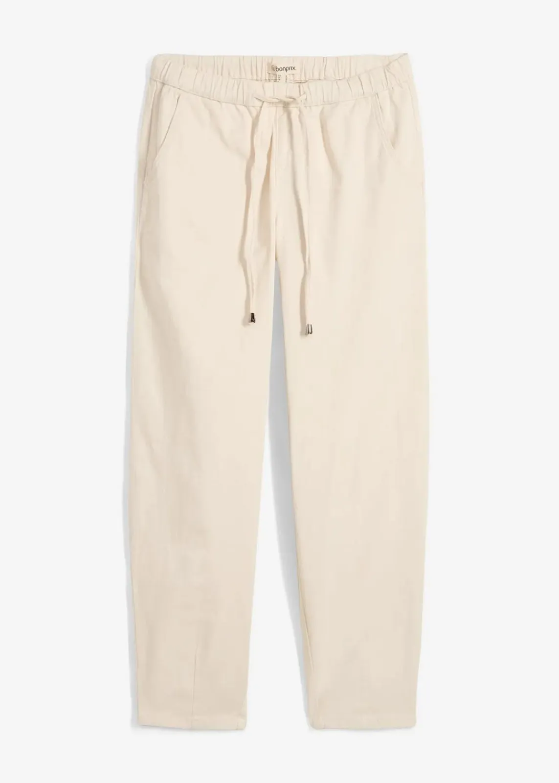 bonprix Jeans|Bekleidung·Shirts & Tops^Barrel-Jeans, Mid Waist, Bequembund naturbeige