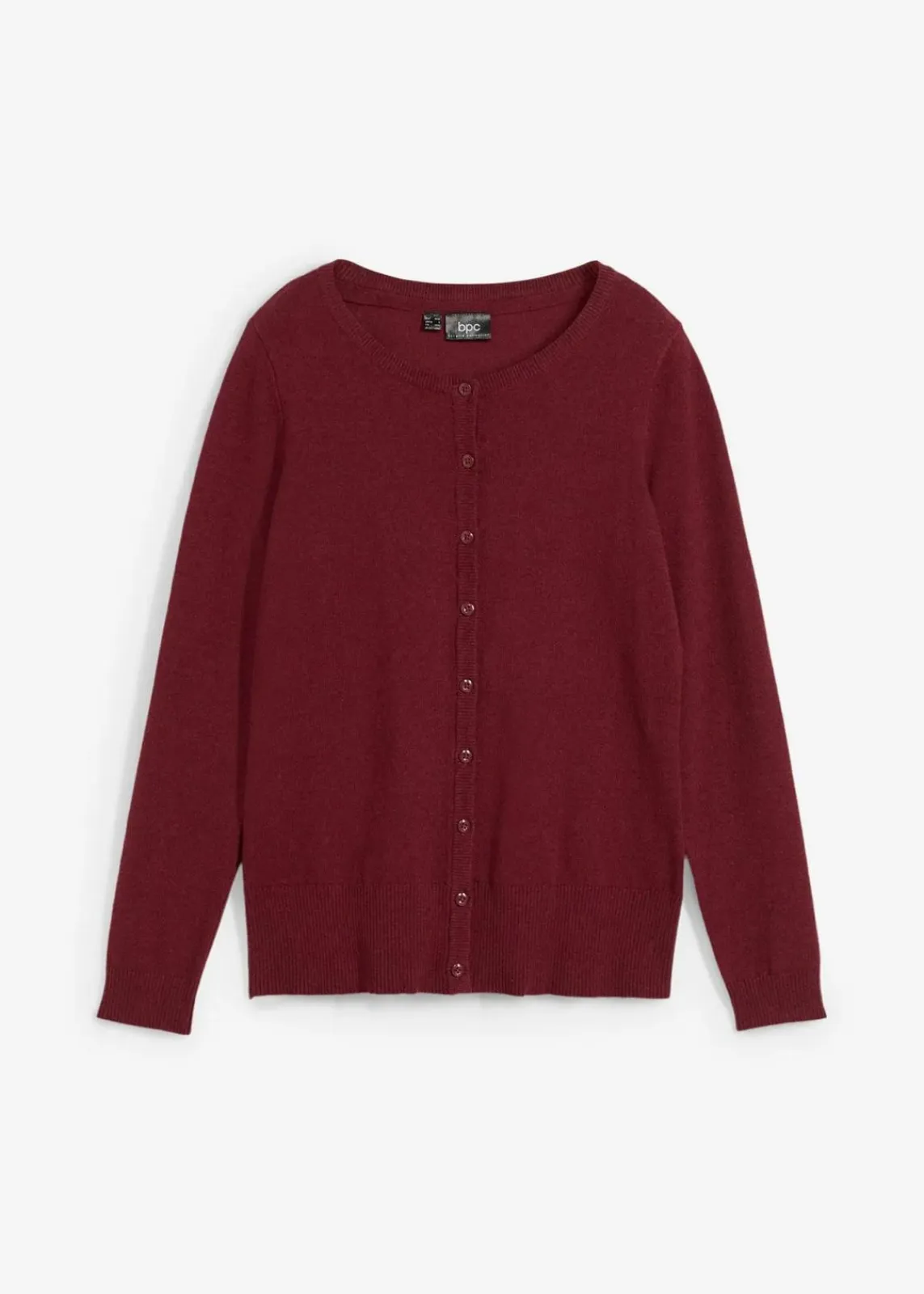 bonprix Bekleidung·Umstandsmode|Strickmode^Basic Feinstrickjacke mit recycelter Baumwolle beere