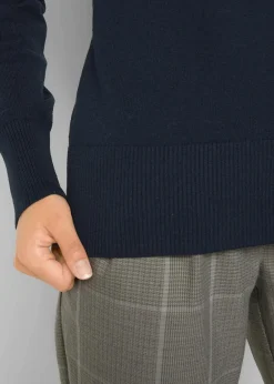 bonprix Strickmode|Pullover & Strickjacken^Basic Pullover mit recycelter Baumwolle dunkelblau