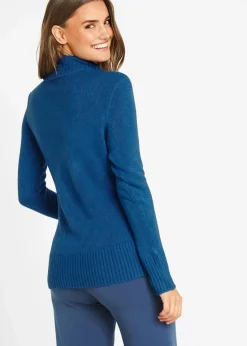 bonprix Bekleidung·Röcke|Bekleidung·Jeans^Basic Rollkragenpullover polarblau