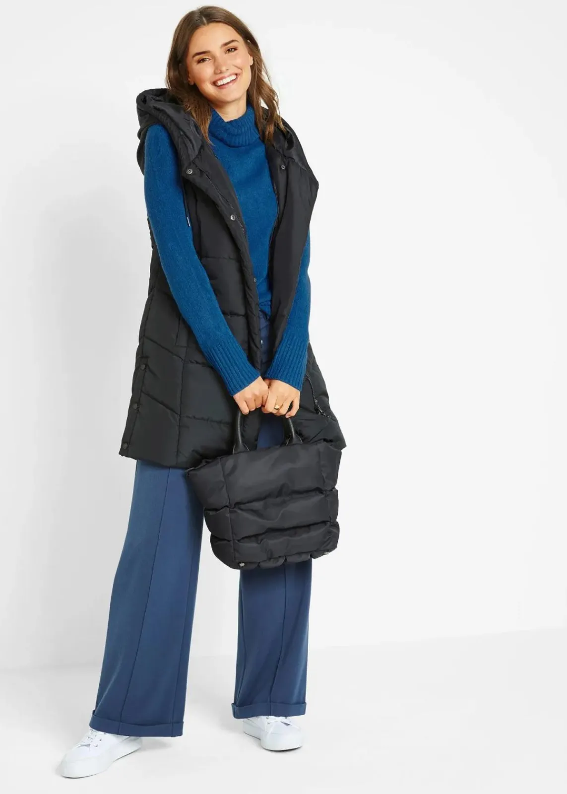 bonprix Bekleidung·Röcke|Bekleidung·Jeans^Basic Rollkragenpullover polarblau