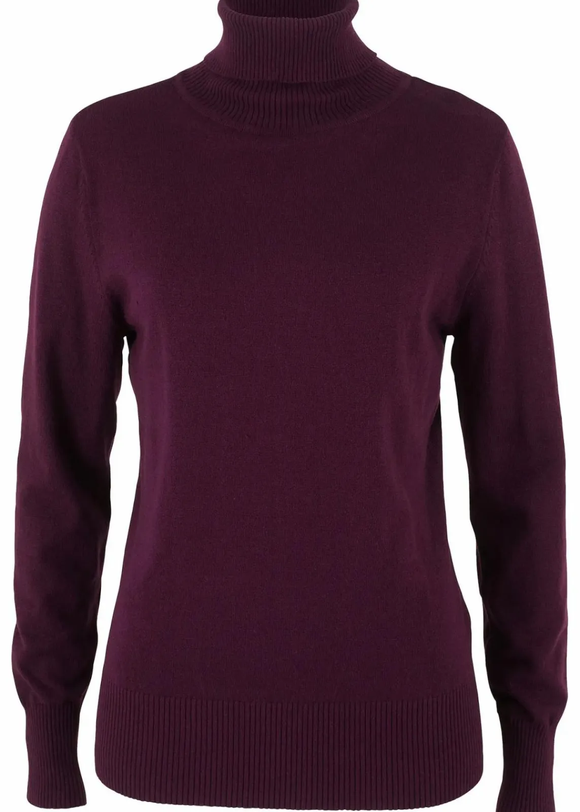 bonprix Pullover & Strickjacken|Basics^Basic Rollkragenpullover holunderbeere