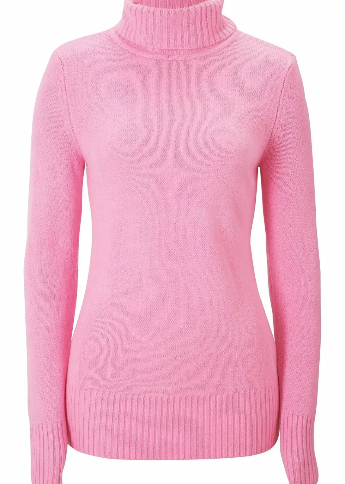 bonprix Strickmode|Pullover & Strickjacken^Basic Rollkragenpullover rosa
