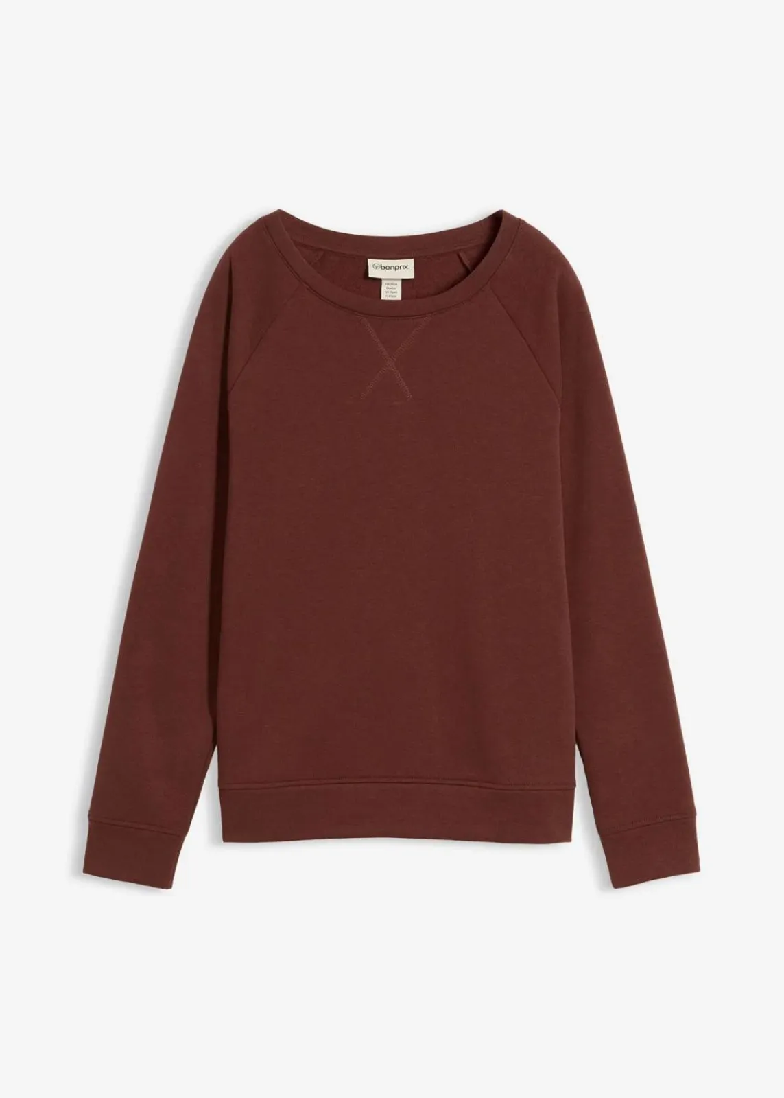 bonprix Sweat|Basics^Basic Sweatshirt kaffeebraun