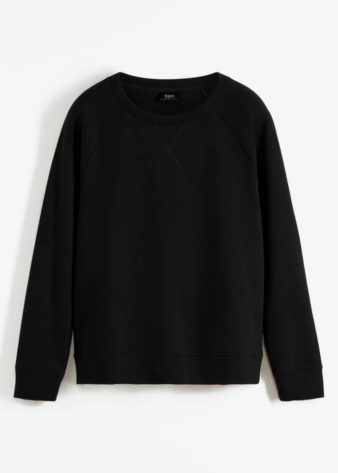 bonprix Sweat|Basics^Basic Sweatshirt schwarz