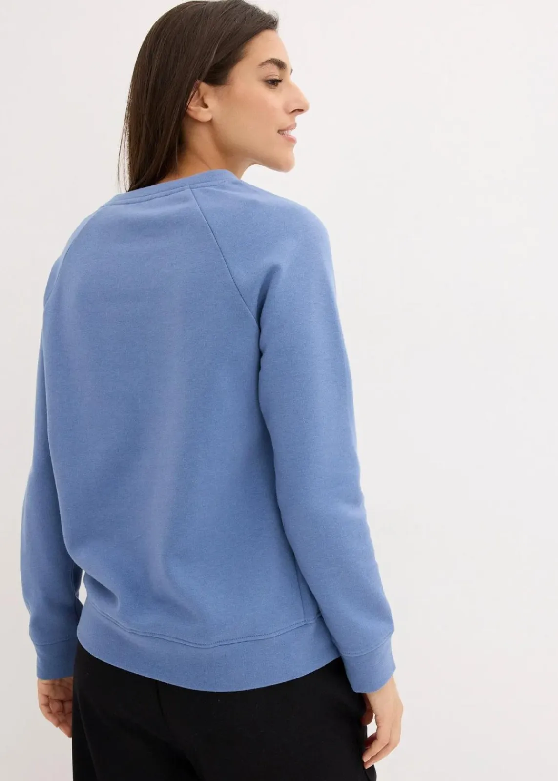 bonprix Sweat|Basics^Basic Sweatshirt jeansblau