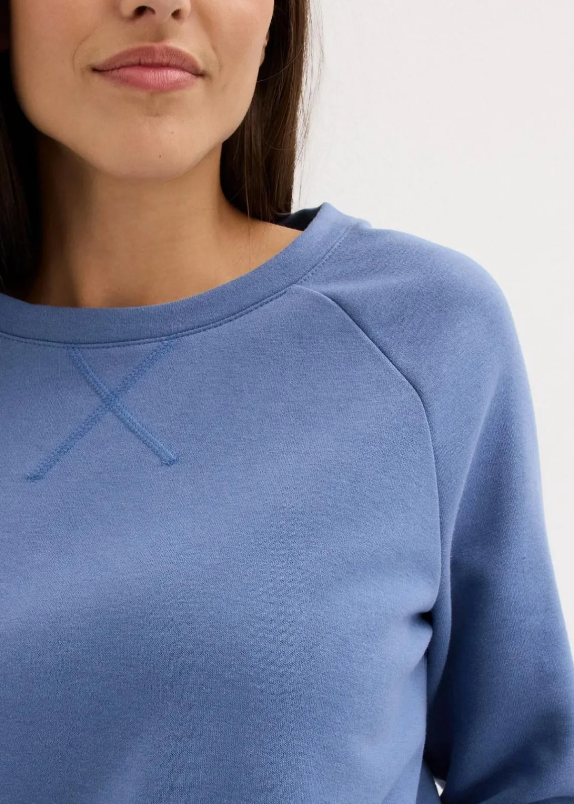 bonprix Sweat|Basics^Basic Sweatshirt jeansblau