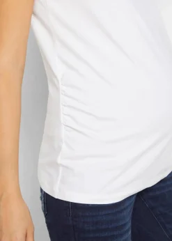 bonprix Bekleidung·Blazer|Nachhaltigere Materialien^Basic Umstandsshirts aus Bio-Baumwolle, (2er-Pack) schwarz+weiß
