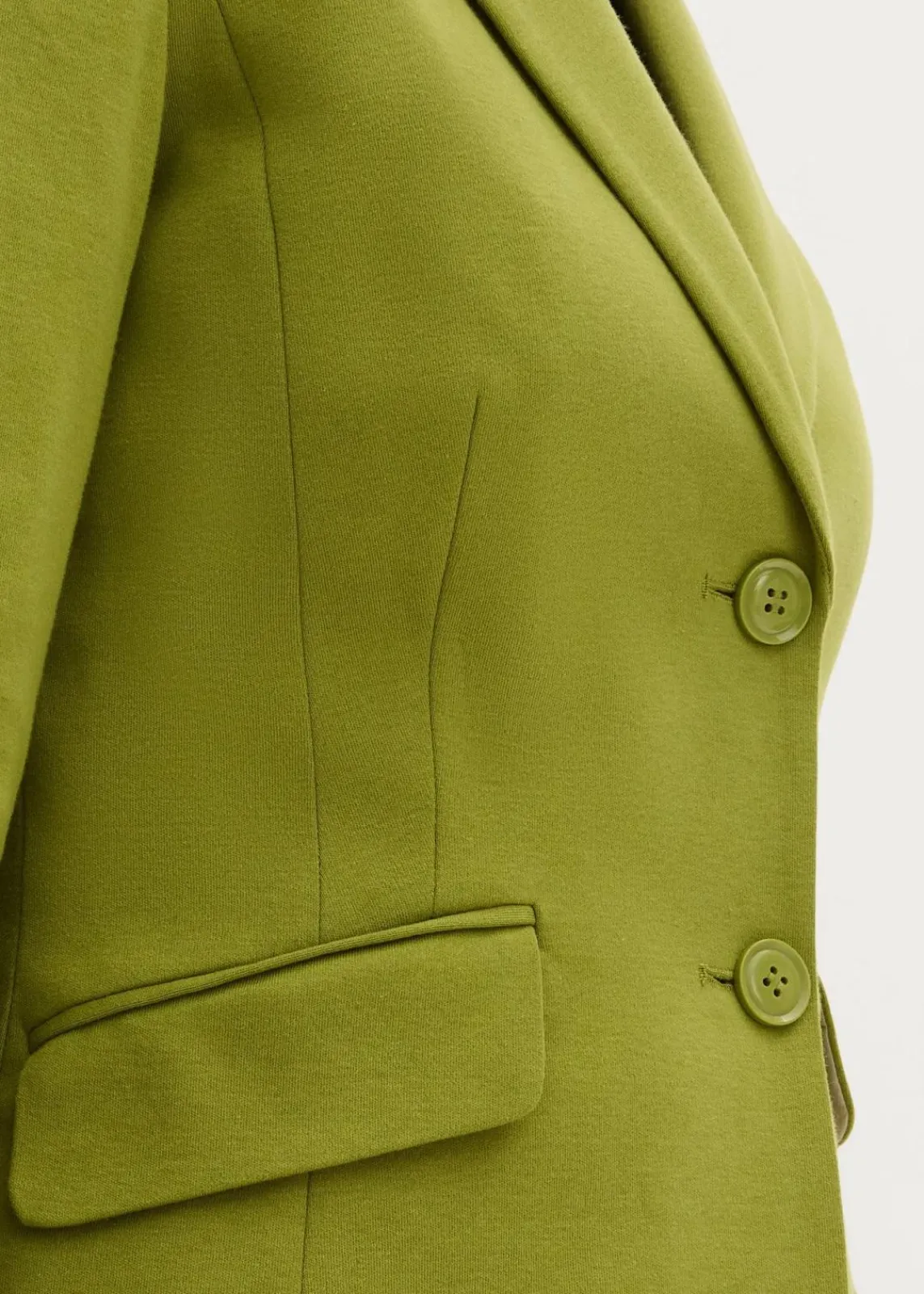 bonprix Blazer|Bekleidung·Basics^Baumwoll Jersey-Blazer moos