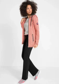 bonprix Bekleidung·Sweat|Bekleidung·Kleider^Baumwoll Sporthose mit Stretch, Bootcut schwarz/rauchkoralle
