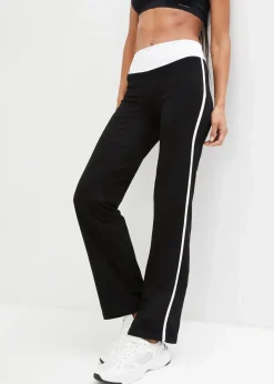 bonprix Bekleidung·Sweat|Bekleidung·Kleider^Baumwoll Sporthose mit Stretch schwarz