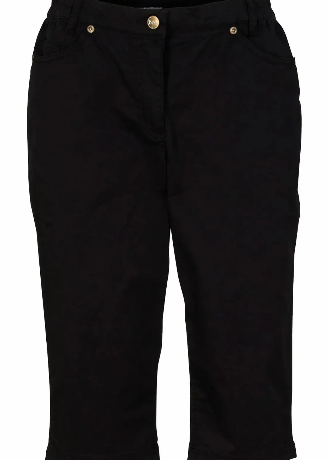 bonprix Hosen|Shorts^Baumwoll-Bermuda mit Bequembund schwarz