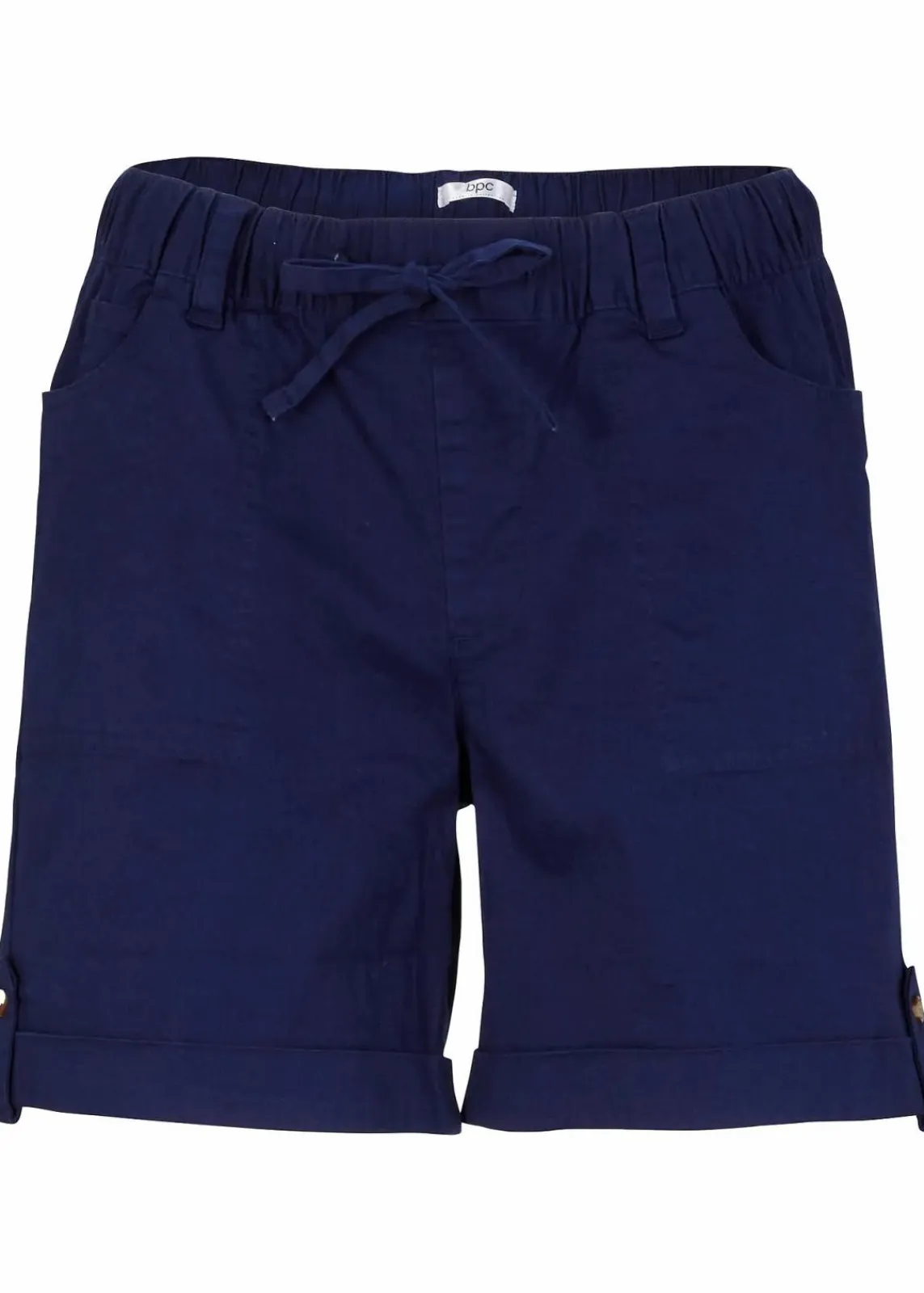 bonprix Hosen|Shorts^Baumwoll-Bermuda mit Gummibund mitternachtsblau