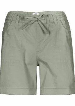 bonprix Bekleidung·Outdoorbekleidung|Bekleidung·Kleider^Baumwoll-Bermuda mit Gummibund seegras
