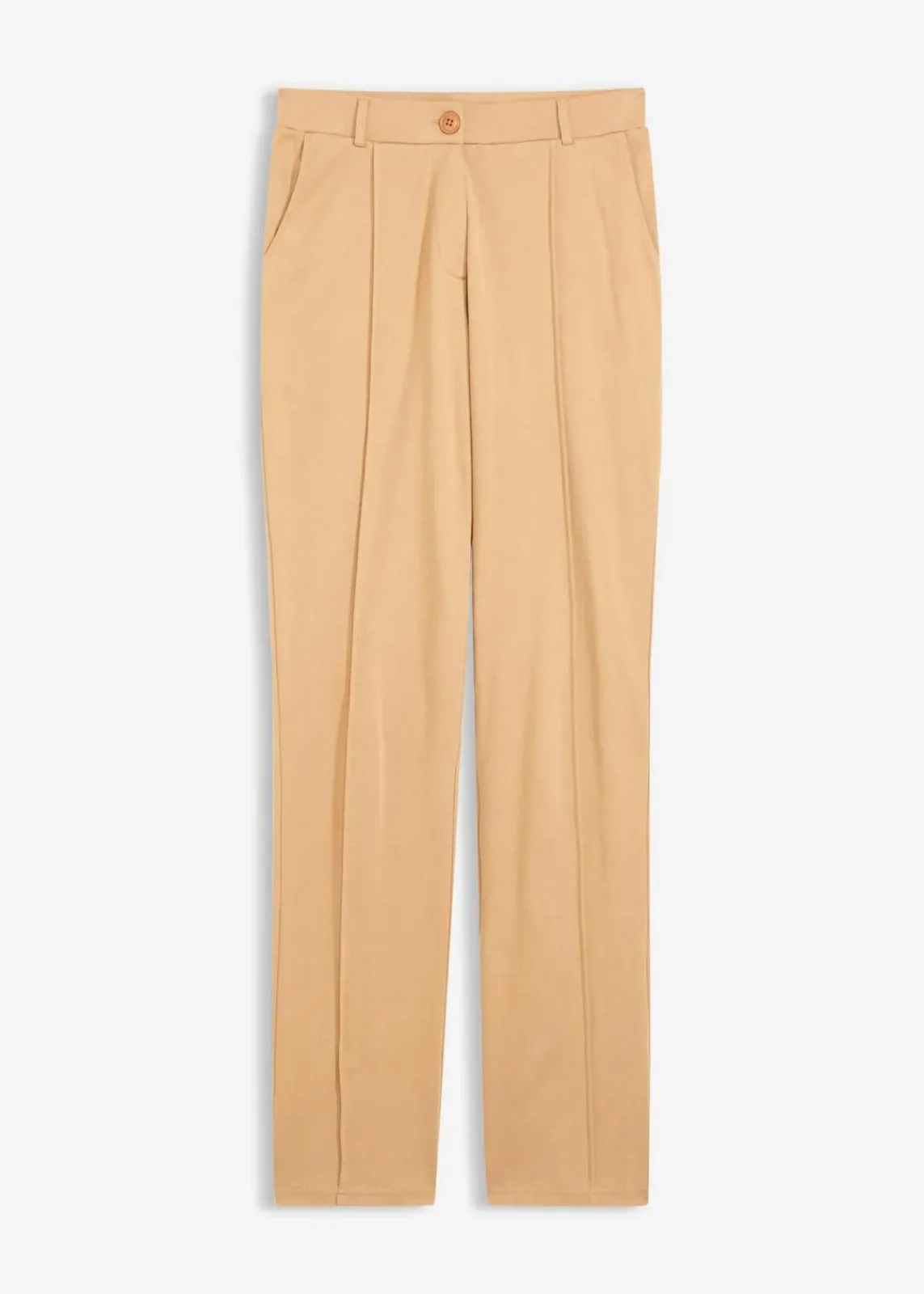 bonprix Hosen|Bekleidung·Kleider^Baumwoll-Jersey-Hose mit Biesen cappuccino