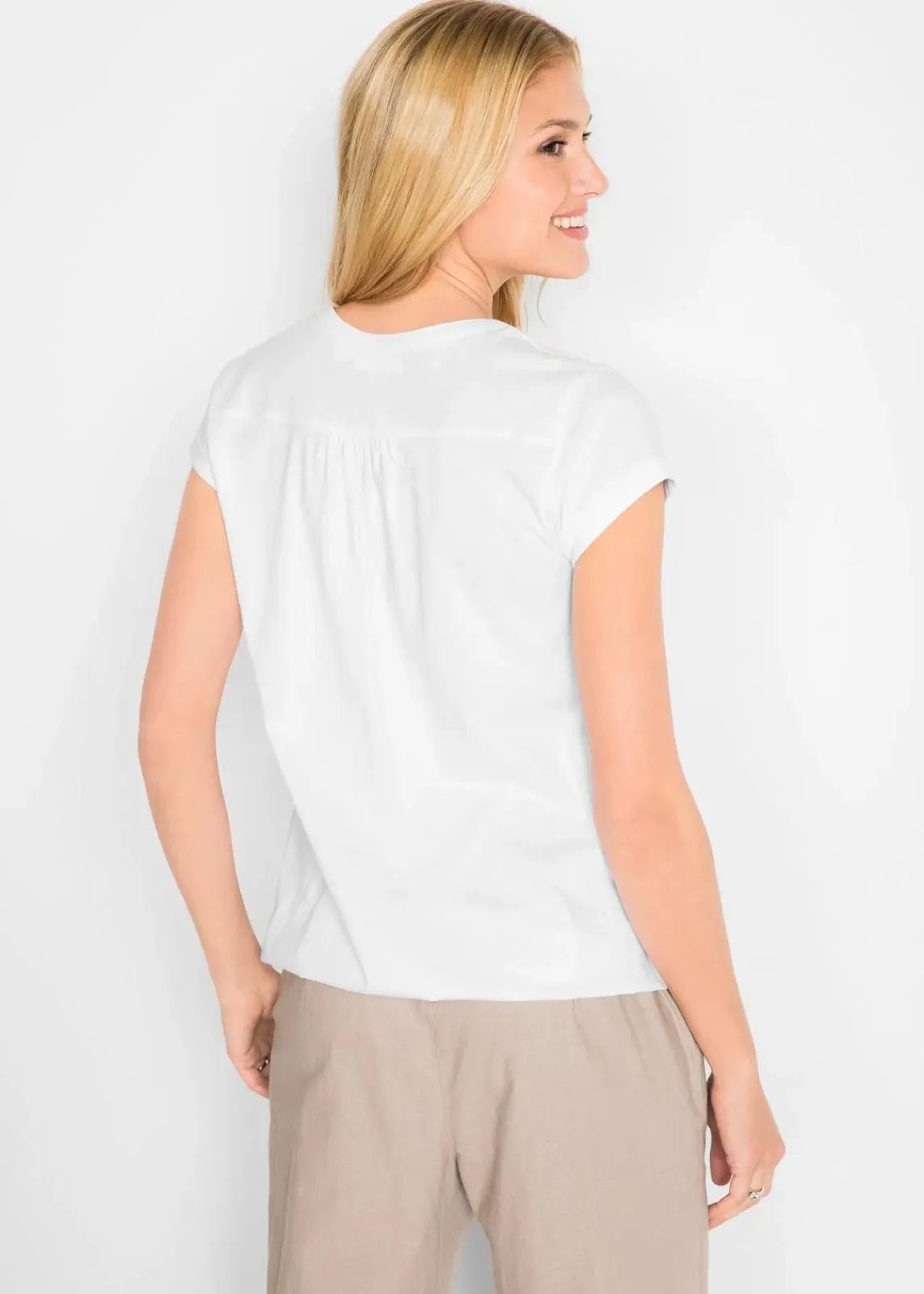bonprix Shirts & Tops^Baumwoll-Shirt, Kurzarm hellmint