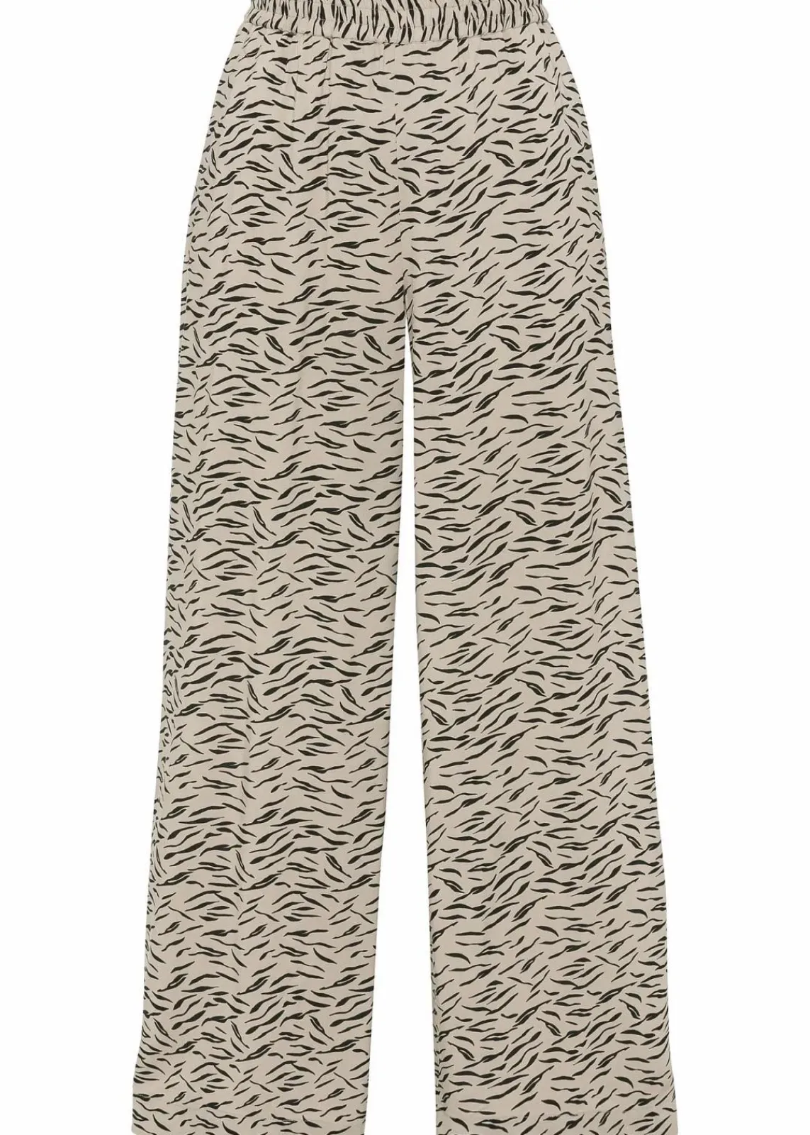 bonprix Bekleidung·Kleider|Hosen^Bedruckte Palazzo-Hose sand/schwarz zebra bedruckt