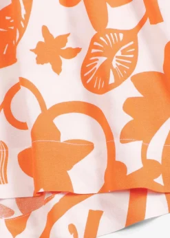 bonprix Bekleidung·Outdoorbekleidung|Bekleidung·Kleider^bedruckte Shorts aus fließender Viskose wollweiß/mango floral