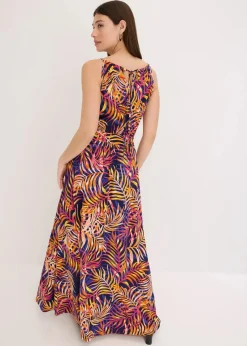 bonprix Kleider|Bekleidung·Pullover & Strickjacken^bedrucktes Jerseykleid blau floral