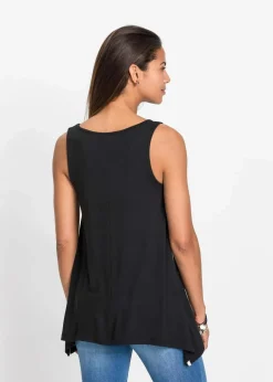bonprix Shirts & Tops^Bedrucktes Long-Top schwarz/weiß bedruckt