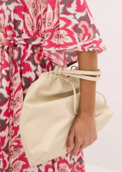 bonprix Kleider^bedrucktes Midikleid aus Viskose-Mix pink floral