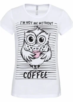 bonprix Shirts & Tops^Bedrucktes T-Shirt weiß bedruckt Eule
