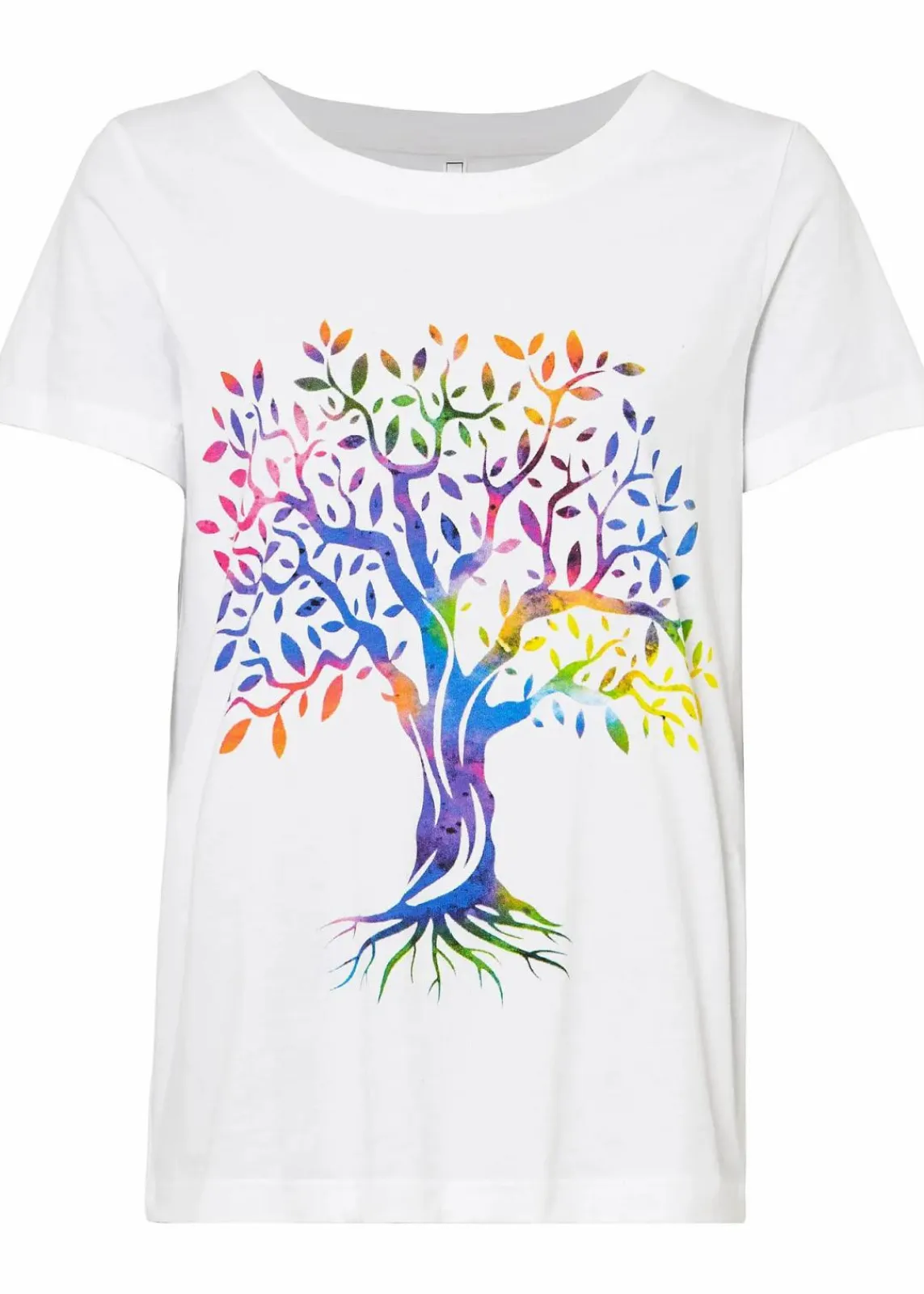 bonprix Nachhaltigere Materialien|Shirts & Tops^Bedrucktes T-Shirt aus Bio-Baumwolle weiß bedruckt
