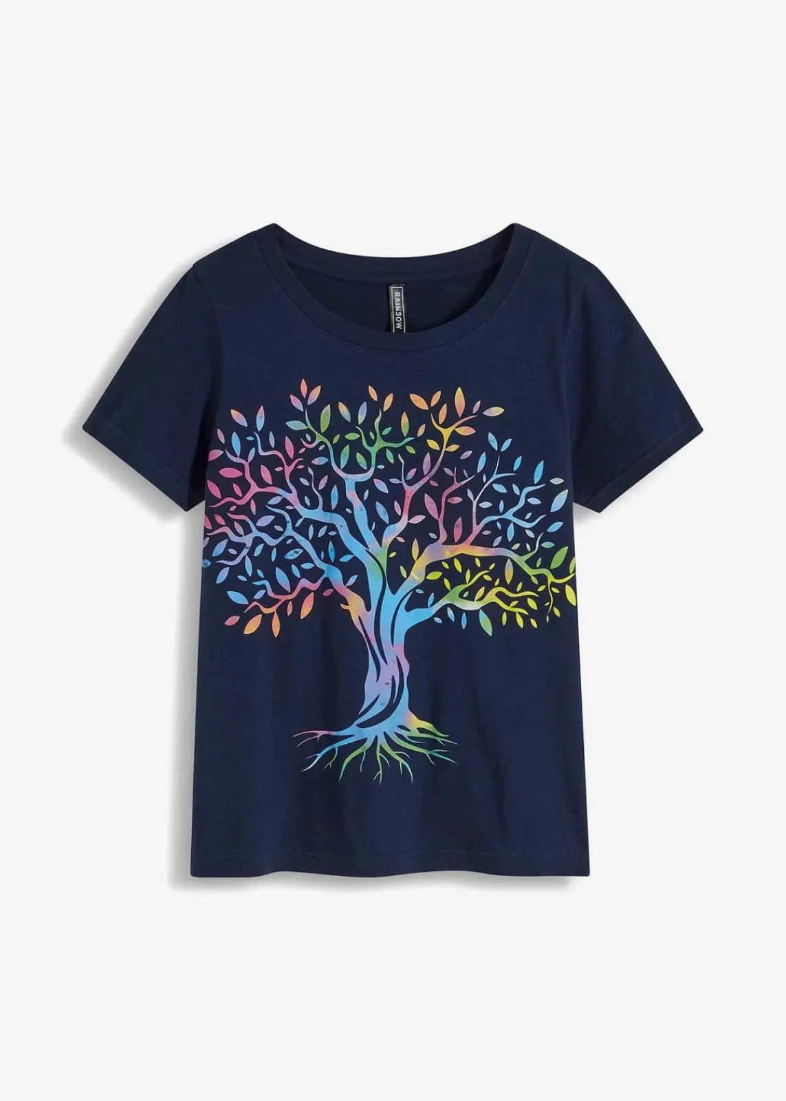 bonprix Shirts & Tops|Nachhaltigere Materialien^Bedrucktes T-Shirt aus Bio-Baumwolle dunkelblau