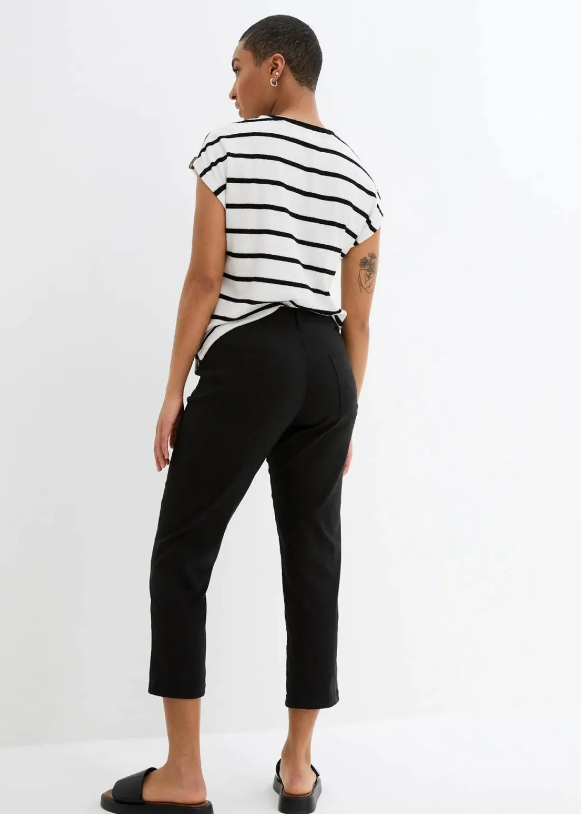 bonprix Hosen^Bengalin-7/8-Hose schwarz