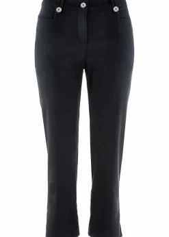 bonprix Bekleidung·Kleider|Hosen^7/8-Bengalin-Hose mit Bequembund schwarz