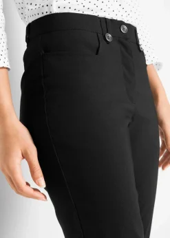 bonprix Bekleidung·Kleider|Hosen^7/8-Bengalin-Hose mit Bequembund schwarz