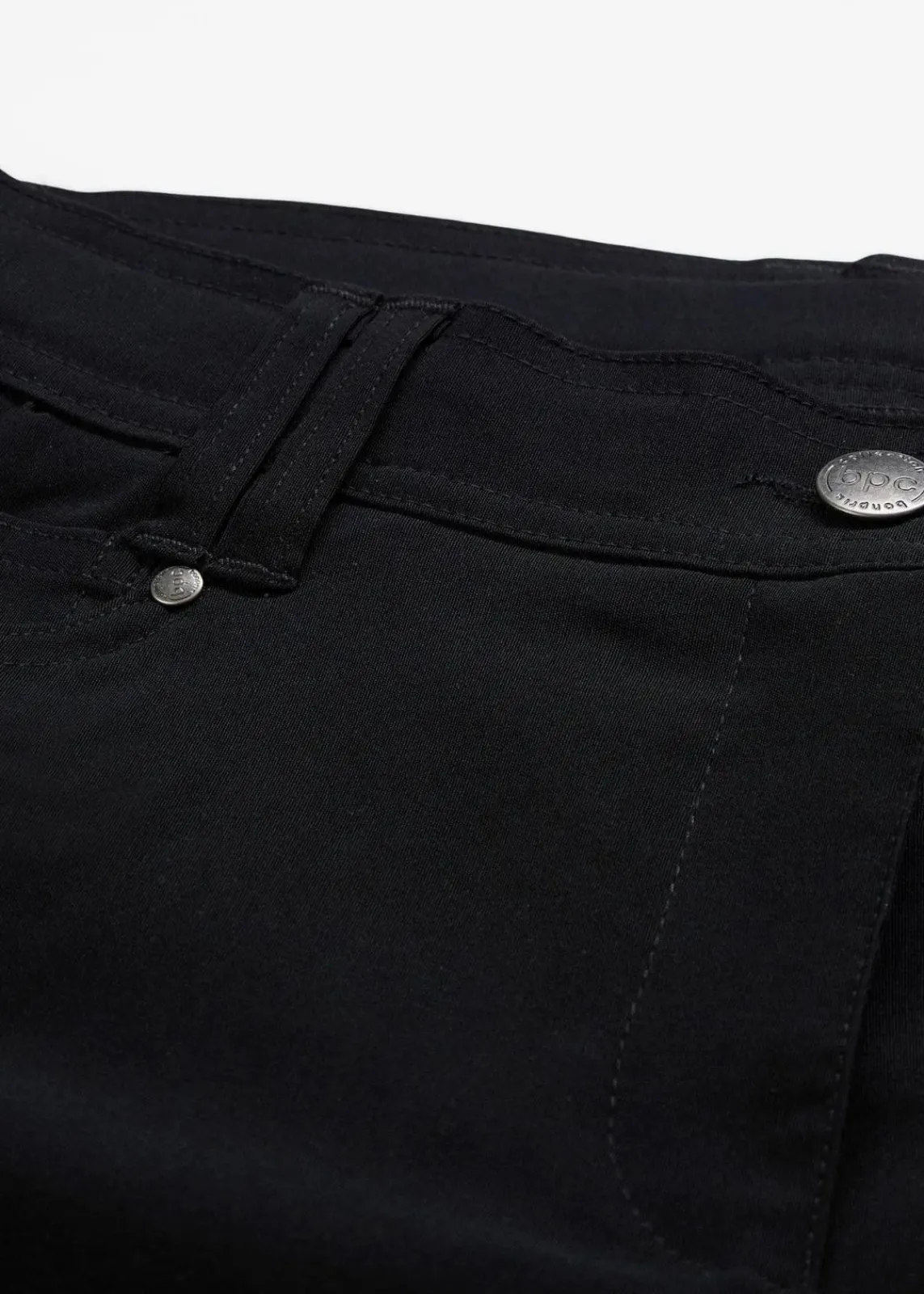 bonprix Bekleidung·Kleider|Hosen^Bengalin-Stretch-Hose mit Bequembund, Straight schwarz