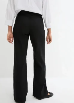 bonprix Hosen|Kurzgrößen^Bengalin-Stretch-Hose mit Bequembund schwarz