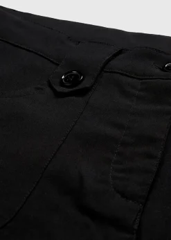 bonprix Hosen|Kurzgrößen^Bengalin-Stretch-Hose mit Bequembund schwarz