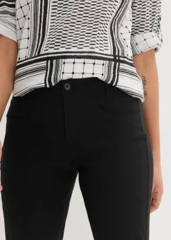 bonprix Bekleidung·Kleider|Hosen^Bengalin-Stretch-Hose, Straight schwarz