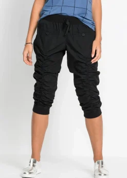 bonprix Hosen|Bekleidung·Kleider^Bequeme Capri-Hose schwarz