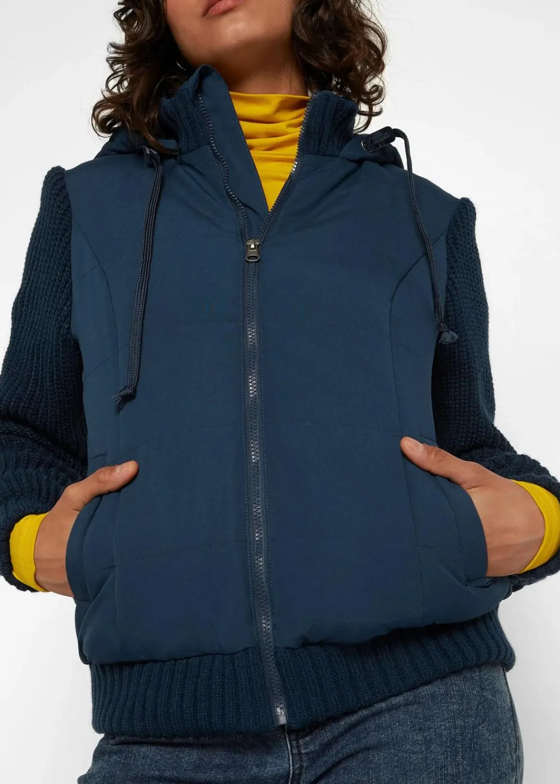 bonprix Bekleidung·Hosen|Jacken & Mäntel^Übergangsjacke dunkelblau