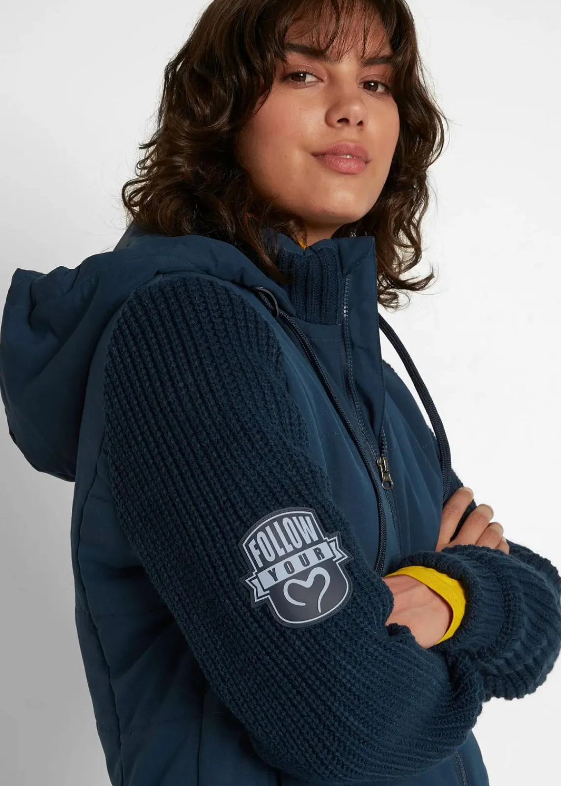 bonprix Bekleidung·Hosen|Jacken & Mäntel^Übergangsjacke dunkelblau