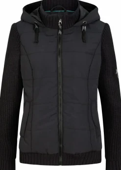 bonprix Jacken & Mäntel|Bekleidung·Hosen^Übergangsjacke schwarz