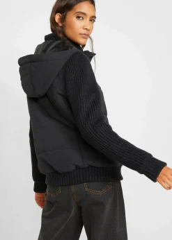 bonprix Jacken & Mäntel|Bekleidung·Hosen^Übergangsjacke schwarz