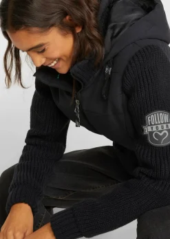 bonprix Jacken & Mäntel|Bekleidung·Hosen^Übergangsjacke schwarz