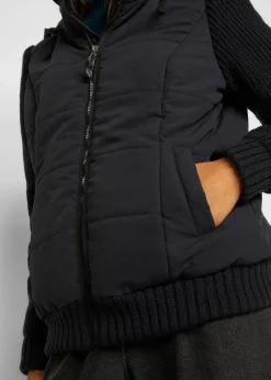 bonprix Jacken & Mäntel|Bekleidung·Hosen^Übergangsjacke schwarz