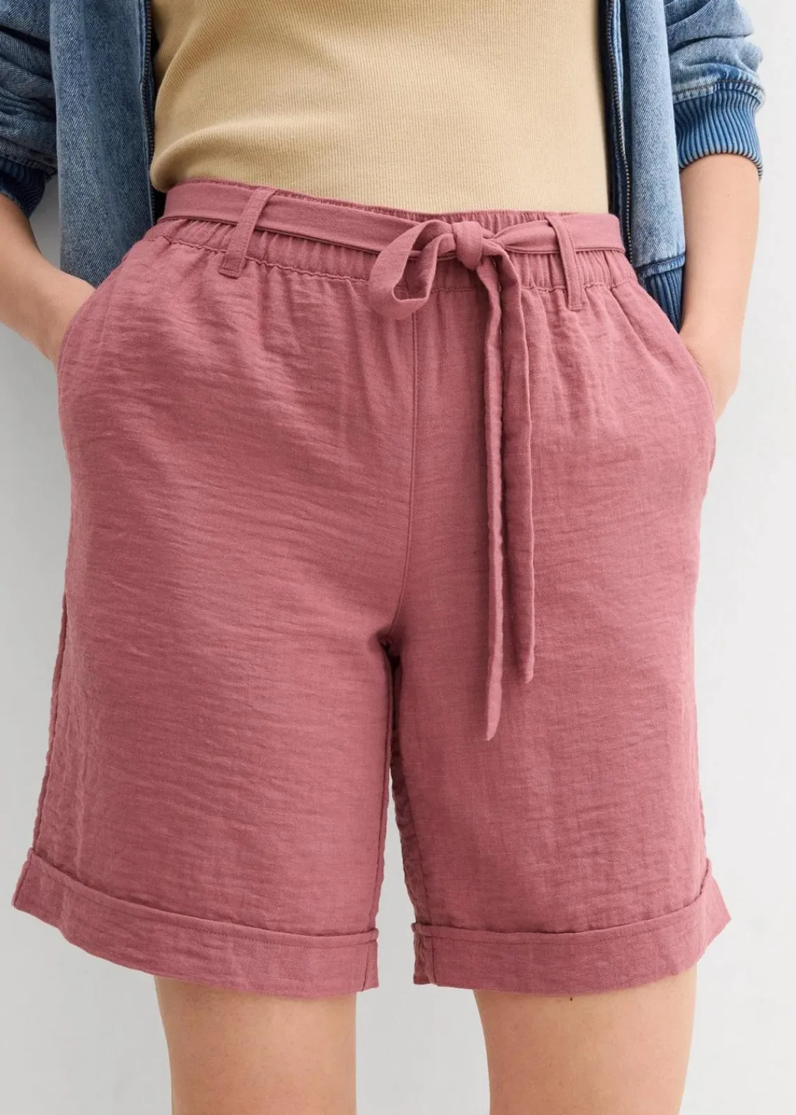 bonprix Nachhaltigere Materialien|Hosen^Bermuda softbeere