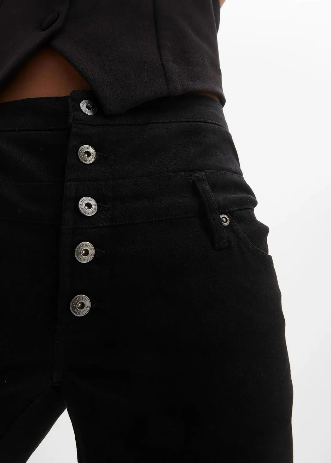 bonprix Bekleidung·Outdoorbekleidung|Bekleidung·Kleider^Bermuda aus elastischem Baumwoll-Mix schwarz