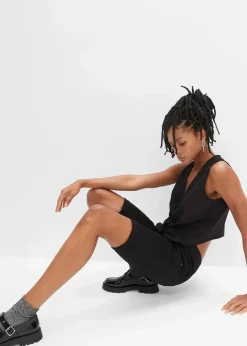 bonprix Bekleidung·Outdoorbekleidung|Bekleidung·Kleider^Bermuda aus elastischem Baumwoll-Mix schwarz
